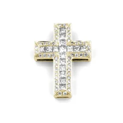 Kors i 18K Guld med 0.58ct TW/SI Diamanter – MSG05G