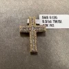 Kors i 18K Guld med 0.51ct TW/SI Diamanter – MSG12G