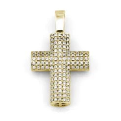 Kors i 18K Guld med 0.26ct TW/SI Diamanter – MSG01G