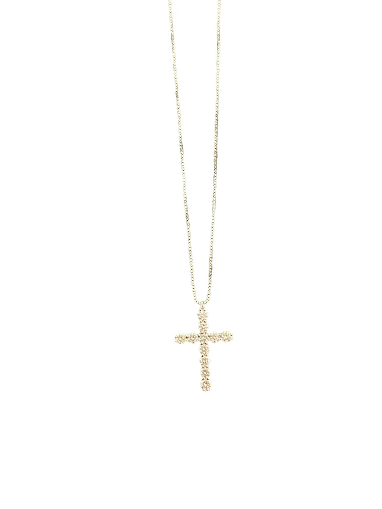 Kors i 18K Vitguld med 0,58ct TW/SI Diamanter – KVG006