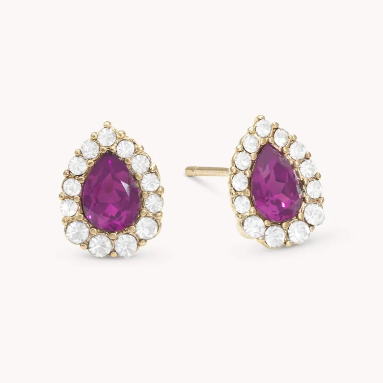 Lily And Rose Amelie Örhängen – Amethyst (Guld) 60780