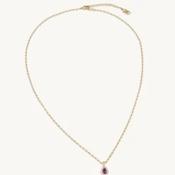 Lily and Rose Bianca Halsband Guld – Amethyst (41162)