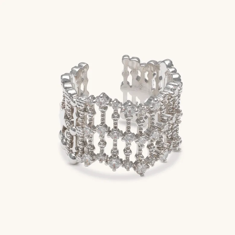 Lily and Rose Capella Ring – Silver 30012