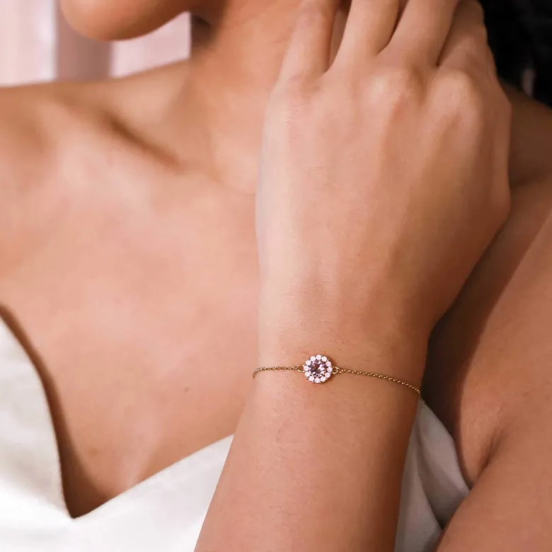 Lily And Rose Celeste Armband – Light Amethyst (Guld) 50588
