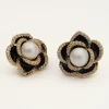 Lily and Rose Coco Rose Örhängen – Jet, ivory pearl – Guld