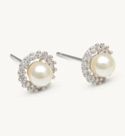 Lily And Rose Colette Pärl Stud Örhängen – Ivory (Silver) 65092