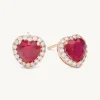 Lily And Rose Delphine Stud Örhängen – Pink Ruby (Guld) 65071