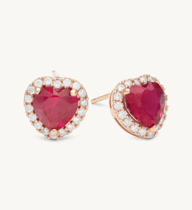 Lily And Rose Delphine Stud Örhängen – Pink Ruby (Guld) 65071