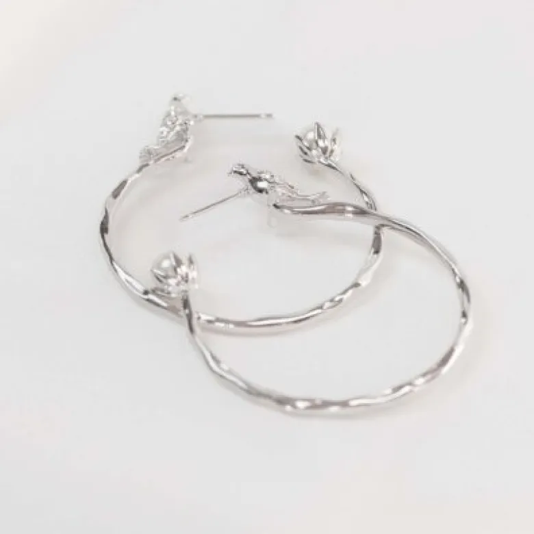 Lily And Rose Eden Hoop Örhängen- Ivory (Silver) 62762 ( Kampanj )