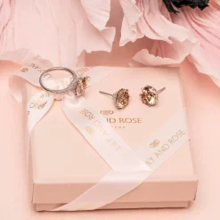Lily and Rose Elenora studs Champagne – Silver