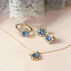Lily and Rose Emily Ring Guld – Icey Blue (230657)