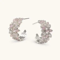 Lily and Rose Laurel Hoops Örhängen- Silver 66031