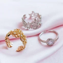 Lily and Rose Laurel Ring – Silver 30721