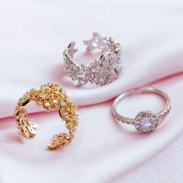 Lily and Rose Laurel Ring – Silver 30721