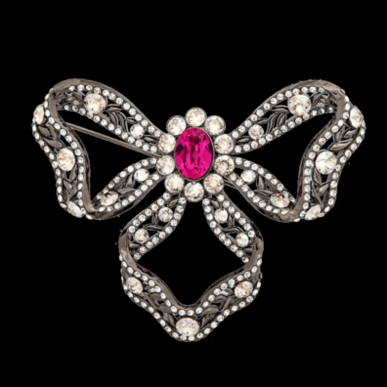 Lily And Rose Marie Antoinette Brooch – Fuschia 70291