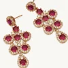 Lily and Rose Miss Ophelia Örhängen Guld – Pink Ruby (62238)