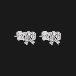 Lily And Rose Petite Antoniette Bow Örhängen – Crystal (Silver) 62582