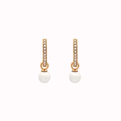 Lily And Rose Örhängen Petite Kennedy Hoops Ivory Pearl (Guld) 62312