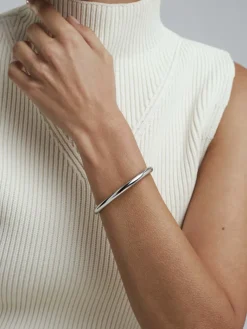 Mockberg Aura Bold Bangle Silver