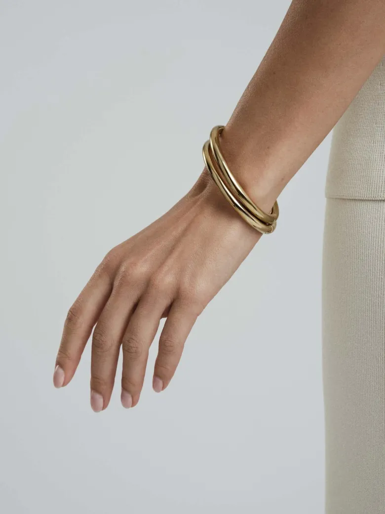 Mockberg Aura Bold Bangle Guld