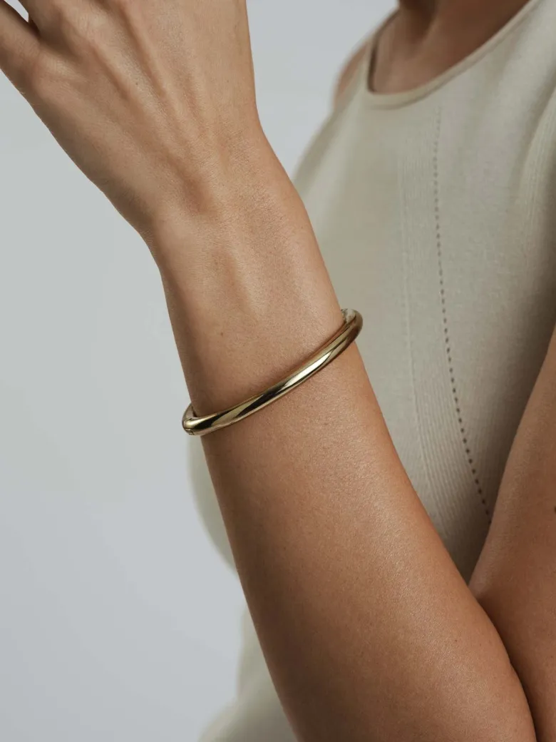 Mockberg Aura Bold Bangle Guld