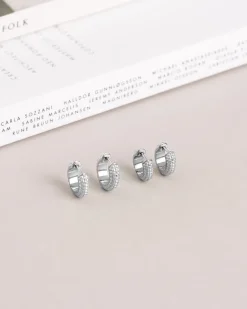 Mockberg Beaded Örhängen Medium Silver