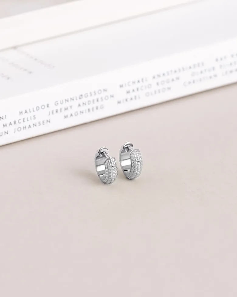 Mockberg Beaded Örhängen Small Silver