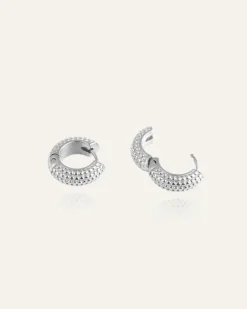 Mockberg Beaded Örhängen Small Silver