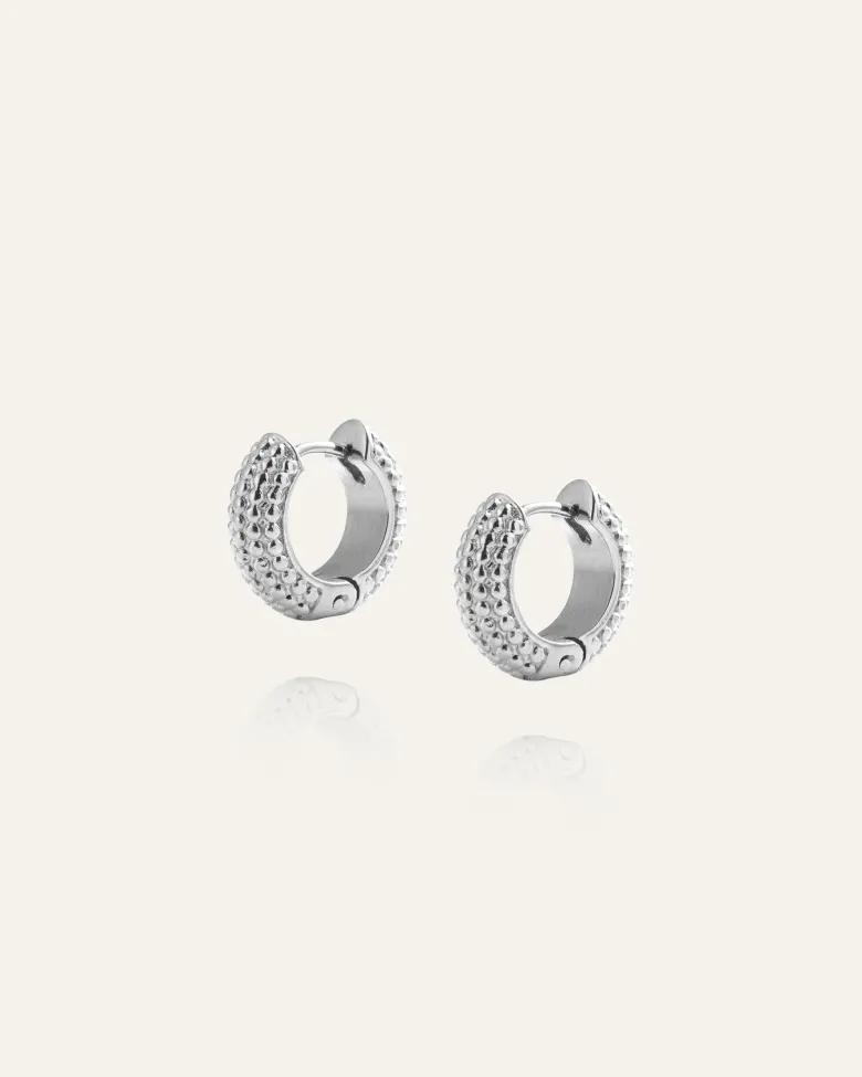 Mockberg Beaded Örhängen Small Silver
