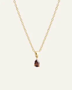 Mockberg Belle Halsband Guld – Coffee