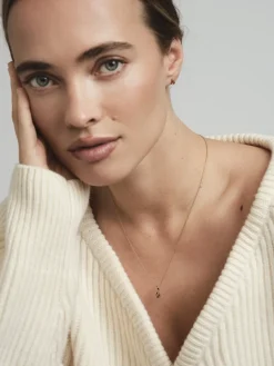 Mockberg Belle Halsband Guld – Coffee