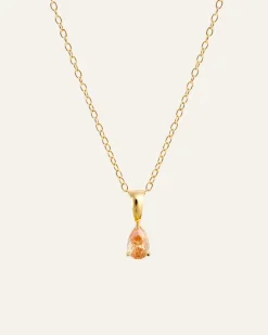 Mockberg Belle Halsband Guld – Champagne