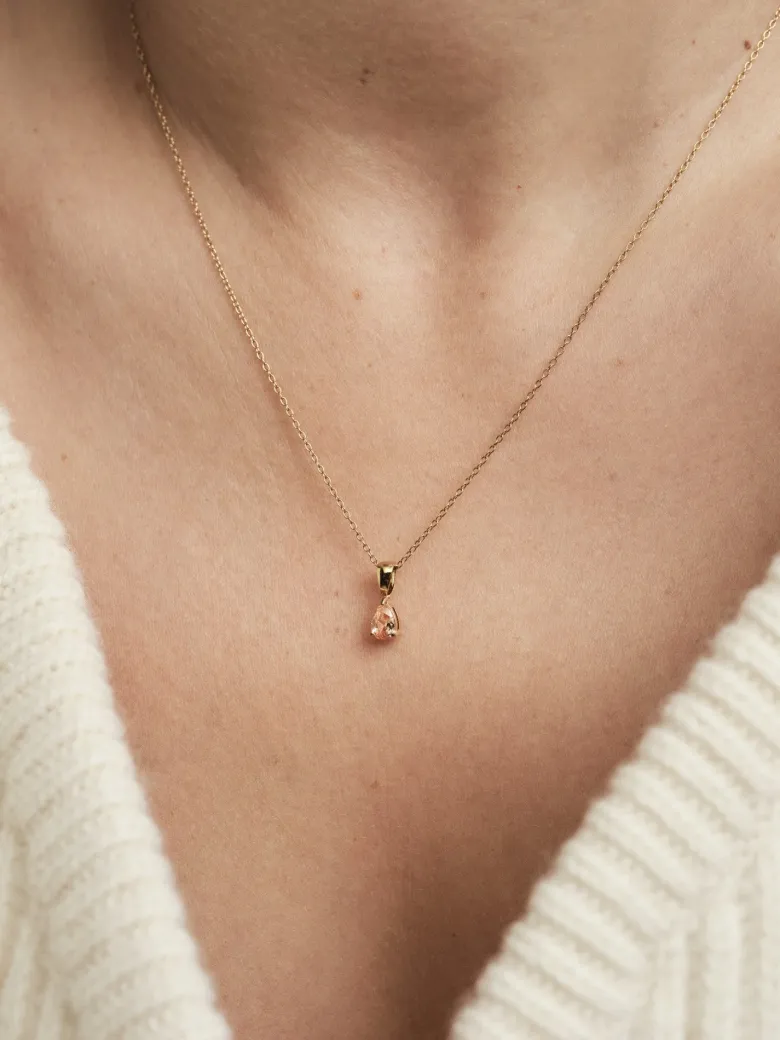 Mockberg Belle Halsband Guld – Champagne