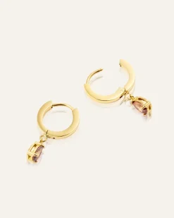 Mockberg Belle Hoops Örhängen Guld – Coffee