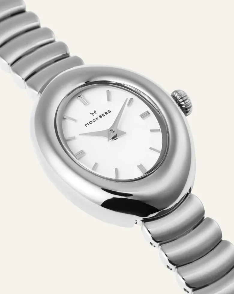 Mockberg Belle Oval Klocka Silver MB1419