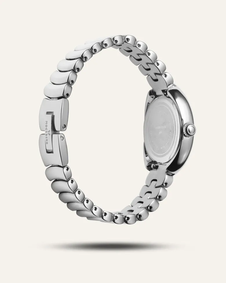 Mockberg Belle Oval Klocka Silver MB1419