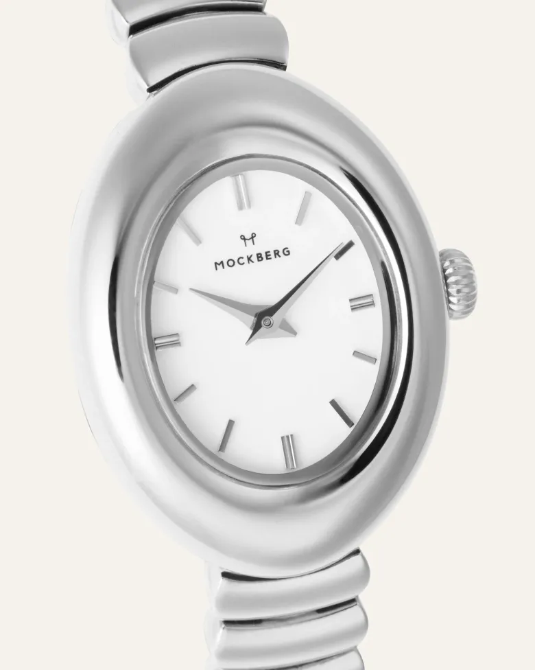 Mockberg Belle Oval Klocka Silver MB1419