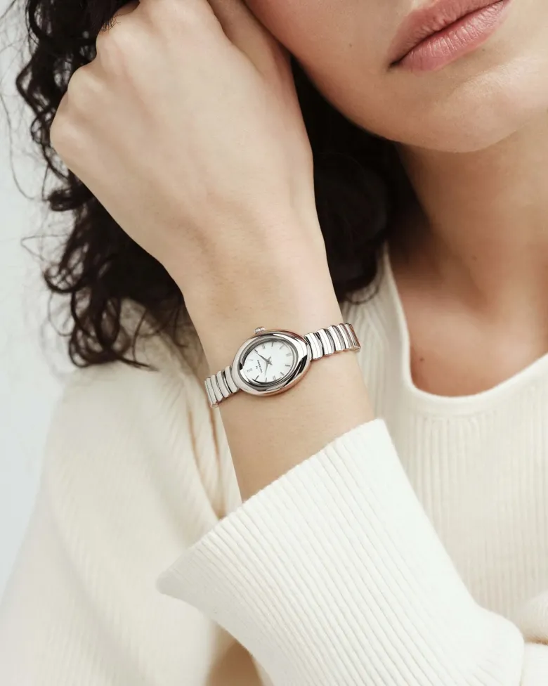 Mockberg Belle Oval Klocka Silver MB1419
