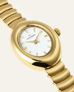 Mockberg Belle Oval Klocka Guld MB1418