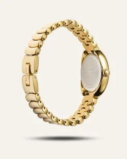 Mockberg Belle Oval Klocka Guld MB1418
