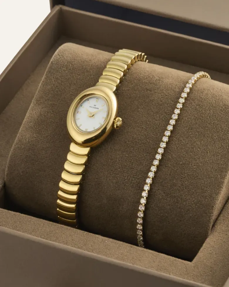 Mockberg Belle Oval Petite Combo Guld