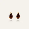 Mockberg Belle Studs Örhängen Medium Guld – Coffee