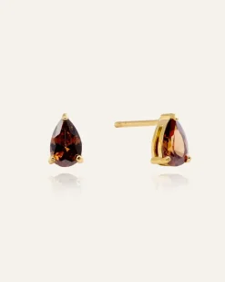 Mockberg Belle Studs Örhängen Small Guld – Coffee