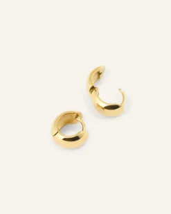 Mockberg Brave Mini Hoops Örhängen Guld
