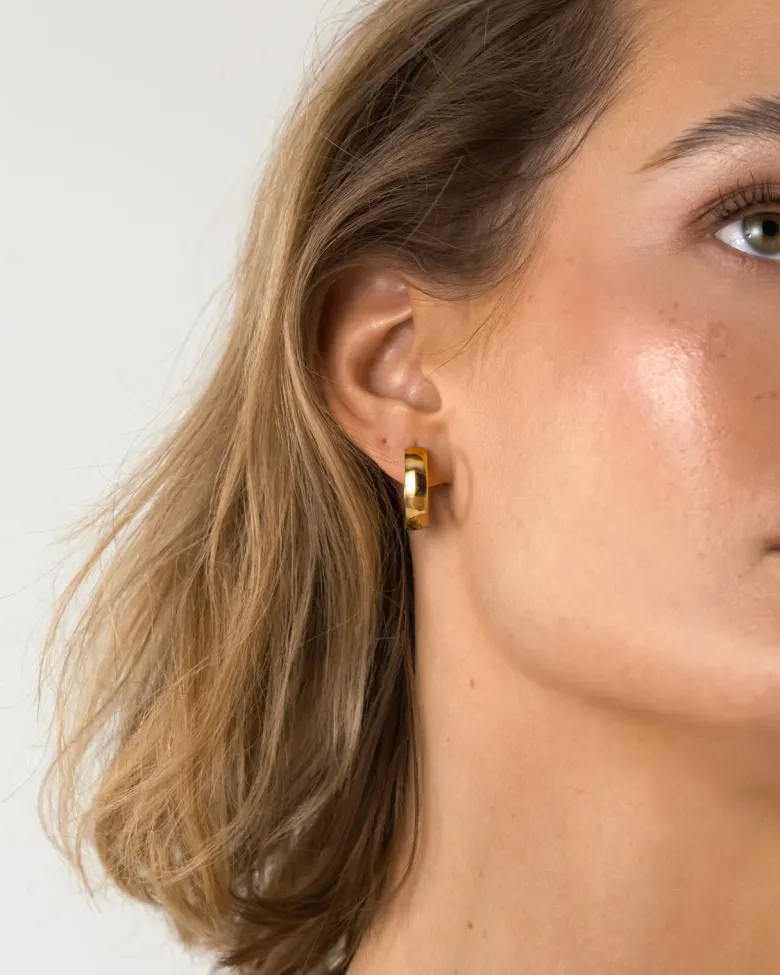 Mockberg Chunky Guld Large Örhänge