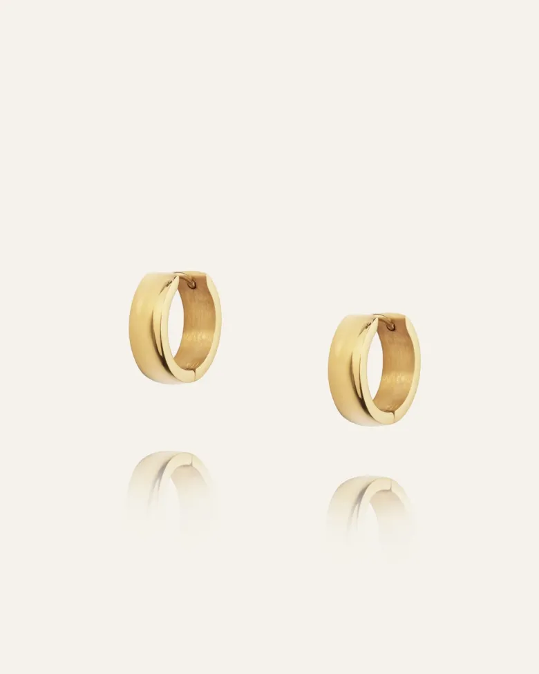 Mockberg Chunky Guld Small Örhängen