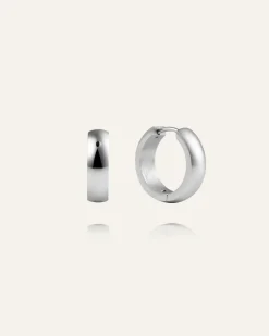 Mockberg Chunky Silver Large Örhänge