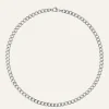 Mockberg Curb Kedje Halsband Silver