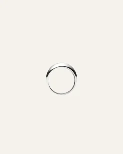 Mockberg Deco Ribbed Ring Silver