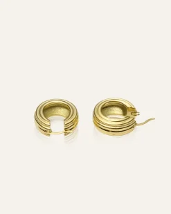 Mockberg Edge Ribbed Small Bold Guld
